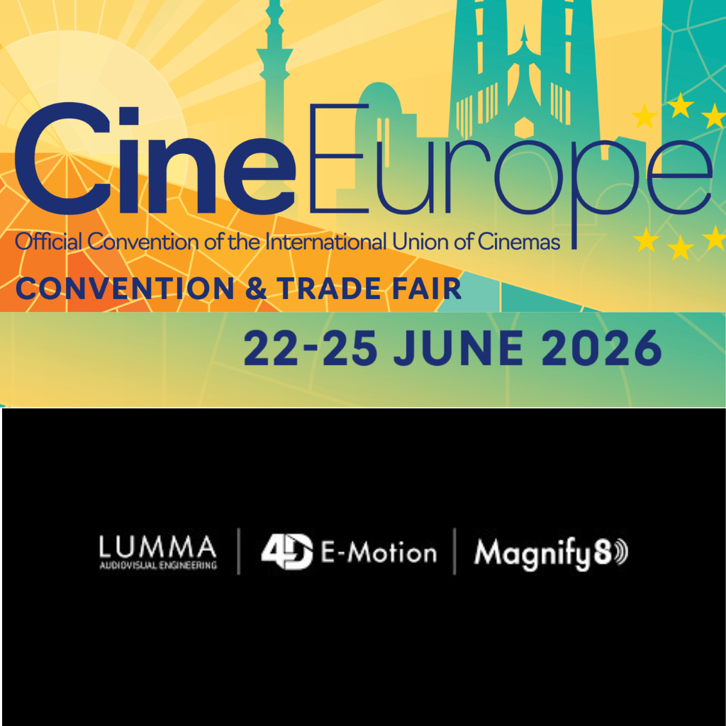Lumma lleva su formato 4D E-Motion a CineEurope 2026 en Barcelona