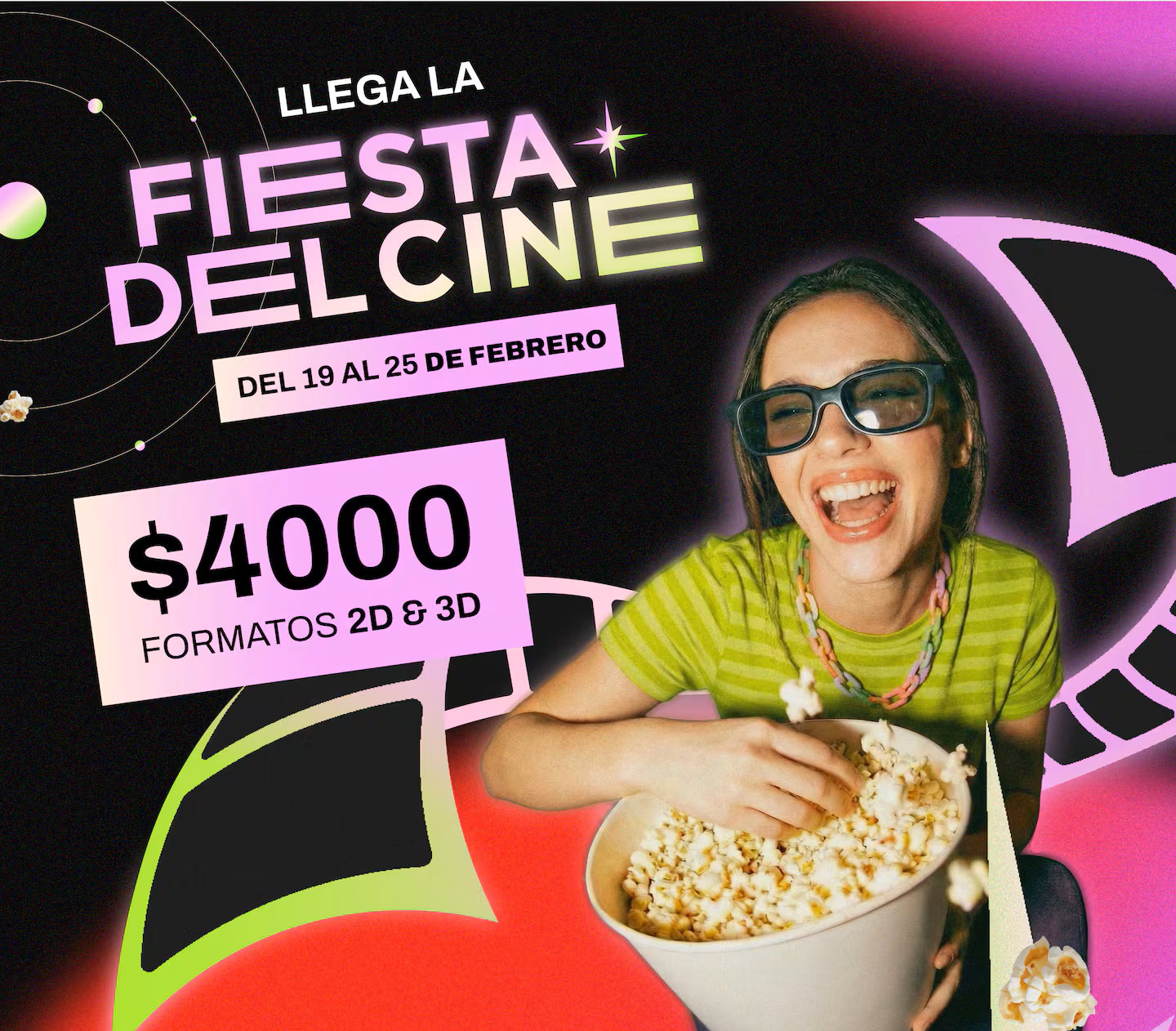Vuelve la Fiesta del Cine con entradas desde 4.000 pesos